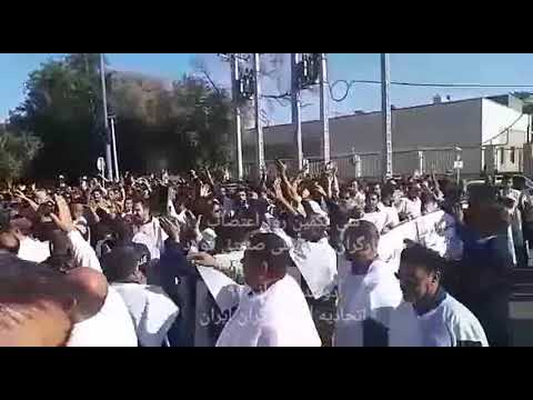 ادامه اعتصاب و تظاهرات کارگران فولاد اهواز – 19 آذر 97