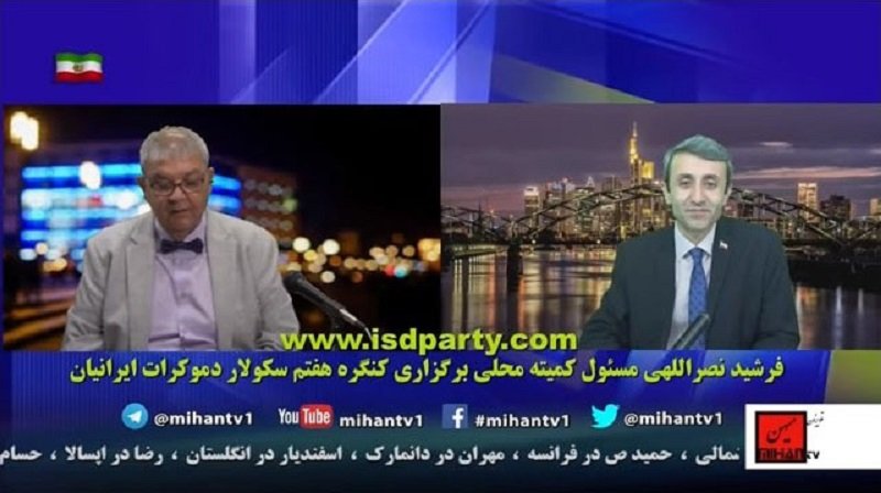 فرشید نصراللهی درگفتگو با سعید بهبهانی مجری بلندگوی وزارت اطلاعات آخوندها