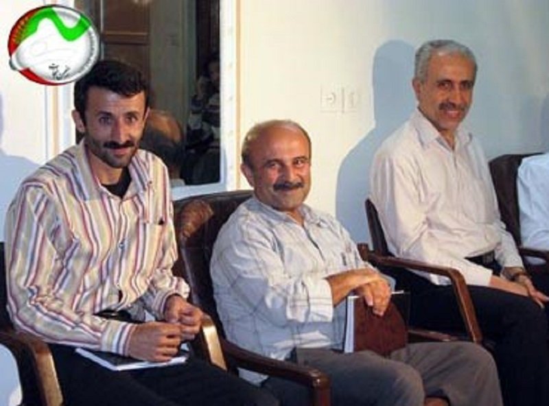 فرشید نصراللهی درکنار سایر مزدوران وزارت اطلاعات ابراهیم خدابنده و صمد نظری گرداننده شعبات نجات رژیم