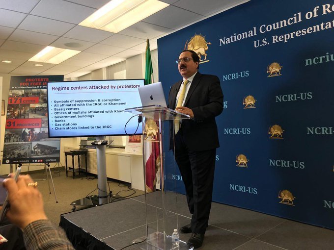 کنفرانس مطبوعاتی نمایندگی شورای ملی مقاومت در آمریکا ۲۶نوامبر ۲۰۱۹ (۵ آذر ۱۳۹۸)
