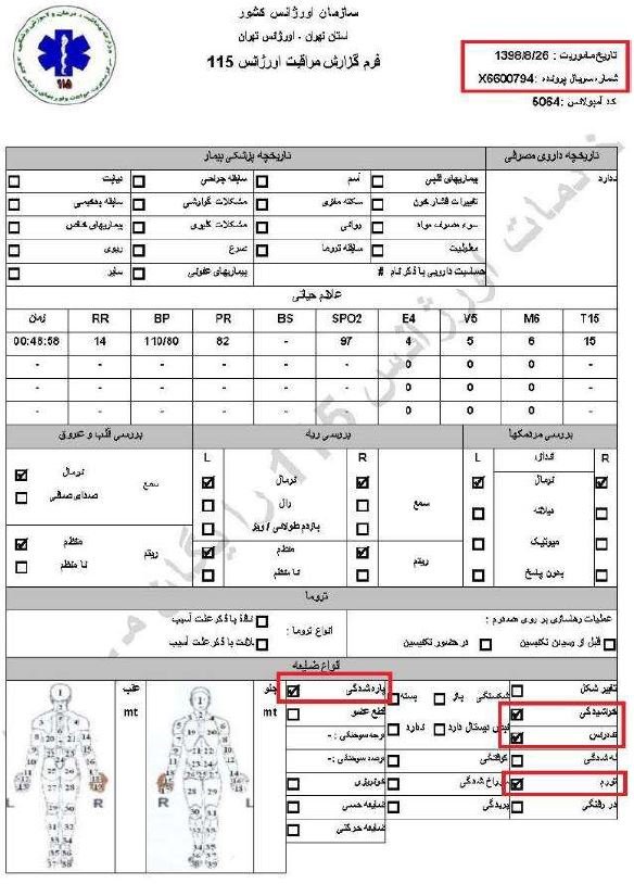 کشتار سالخوردگان و زدن‌باخودرو به‌افراد جنایاتی‌از پاسداران خامنه‌ای درجریان قیام آبان۹۸، براساس اسناد درونی رژیم