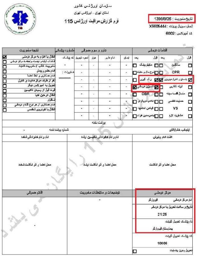 کشتار سالخوردگان و زدن‌باخودرو به‌افراد جنایاتی‌از پاسداران خامنه‌ای درجریان قیام آبان۹۸، براساس اسناد درونی رژیم