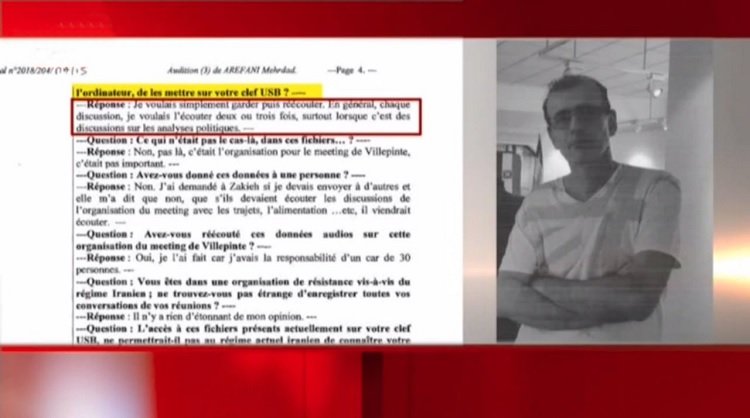 تناقضگویی های مستمرمهرداد عارفانی دربرابر اعمال جاسوسی اش علیه مجاهدین، اسناد برملاشده در دادگاه محاکمه دیپلمات تروریست خامنه ای در بلژیک