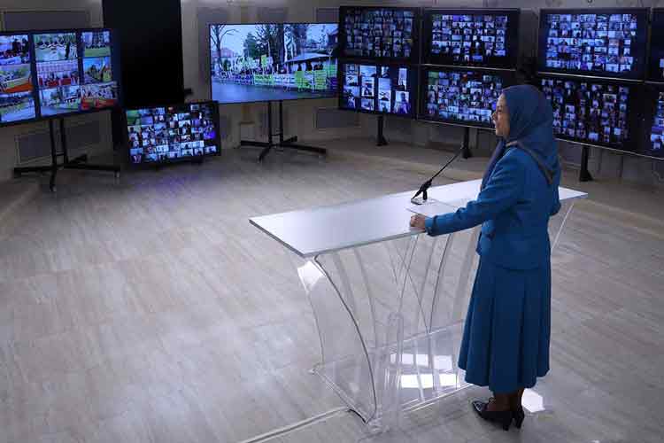 خانم مریم رجوی در کنفرانس جهانی به مناسبت محکومیت دیپلمات تروریست رژیم آخوندی در دادگاه بلژیک.